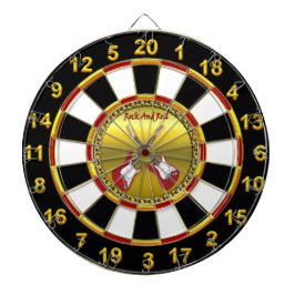 Rock'n'Roll mit elektrischen Gitarren Dartscheibe