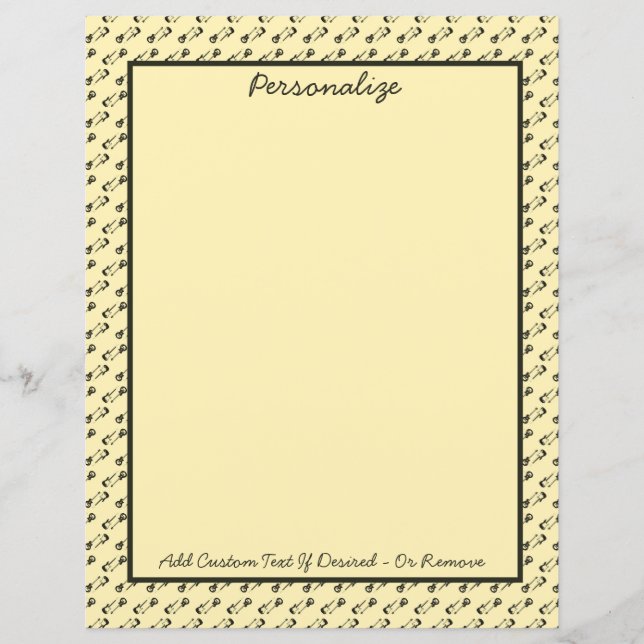 Rock'n'Roll Music Electric Gitarren personalisiere (Vorderseite)