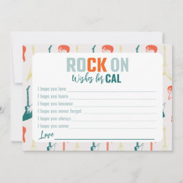 Rock'n'Roll Rockstar wünscht sich eine Geburtstags Dankeskarte
