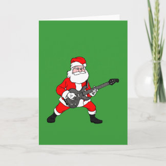 Rock'n'Roll Santa Claus Feiertagskarte