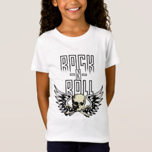 Rock'n'Roll-Schädel mit Flügeln T-Shirt