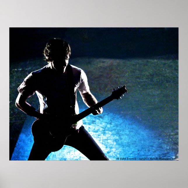 ROCK'N'ROLL SILHOUETTE POSTER #2. Rock on! (Vorne)