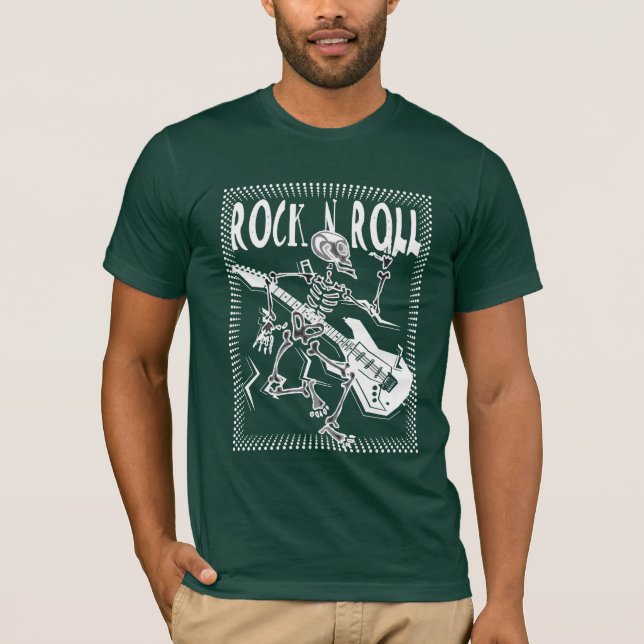 Rock'n'Roll Skeleton T-Shirt (Vorderseite)