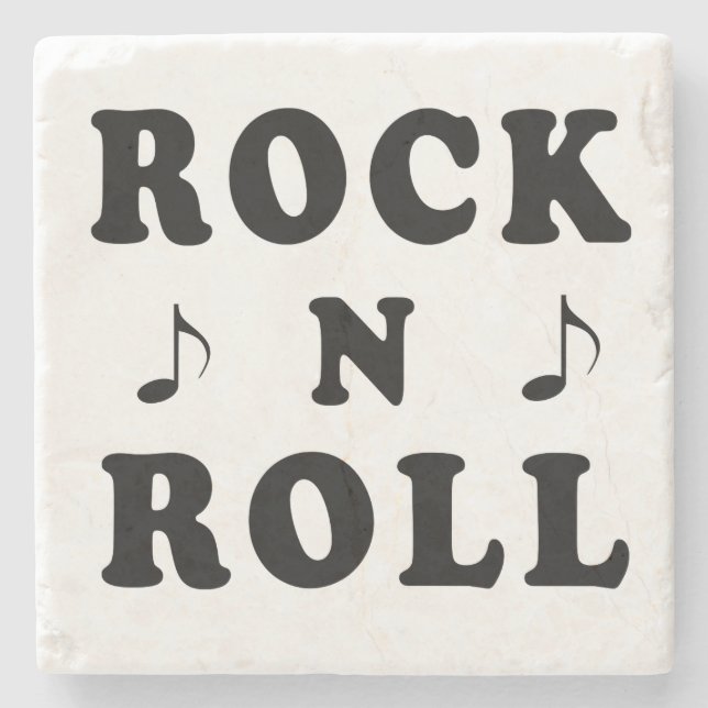Rock'n'Roll Stone Untersetzer (Vorderseite)