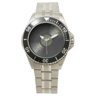 Rock'n'Roll Vinyl Record Album Armbanduhr