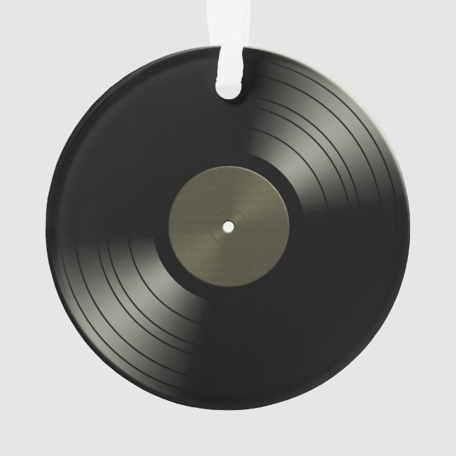 Rock'n'Roll-Vinylrekordalbum Ornament (Rückseite)