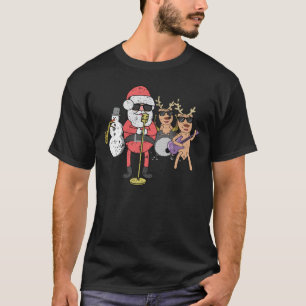 Rock'n'Roll-Weihnachtsband-lustige Weihnachtsmusik T-Shirt