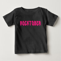 RockOctober Rock Music Pink Print