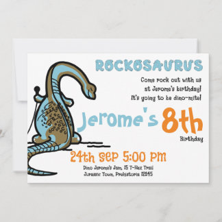 Rockosaurus Dino-Mite Birthday Bash! Einladung