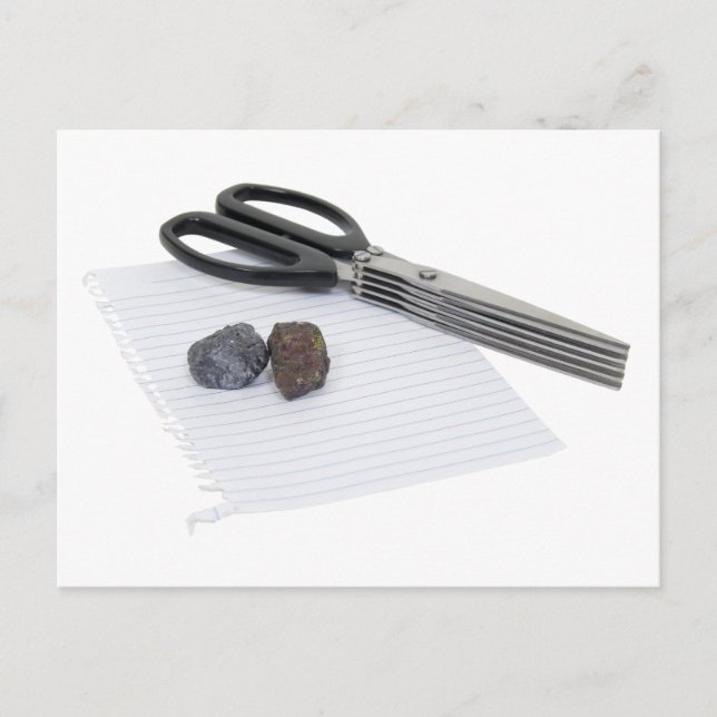 RockPaperScissors060509 Postkarte (Vorderseite)