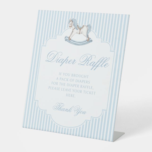 Rockpferd Babydusche Windelpreisraffinerie Sockelschild (Vorderseite)