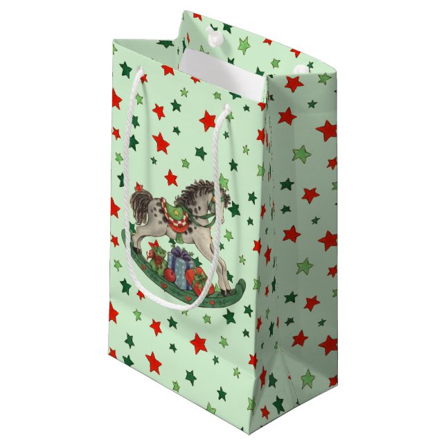 Rockpferd Kleine Geschenktüte (Vorderseite Schrägansicht)