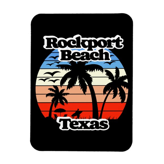 Rockport Beach Texas Magnet (Vertikal)