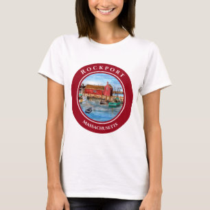 Rockport Harbor Massachusetts New England T-Shirt