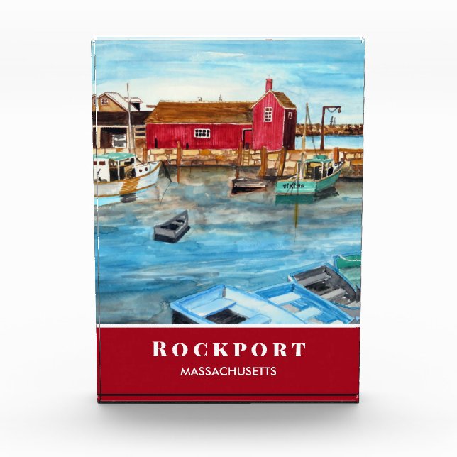 Rockport Harbor Massachusetts New England USA Fotoblock (Vorderseite)