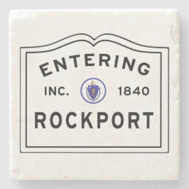 Rockport Massachusetts Einfahrt Steinuntersetzer