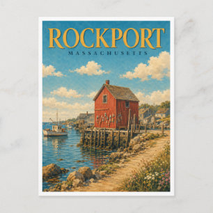 Rockport Massachusetts Motif Nr.1 GeoSaga Postkarte
