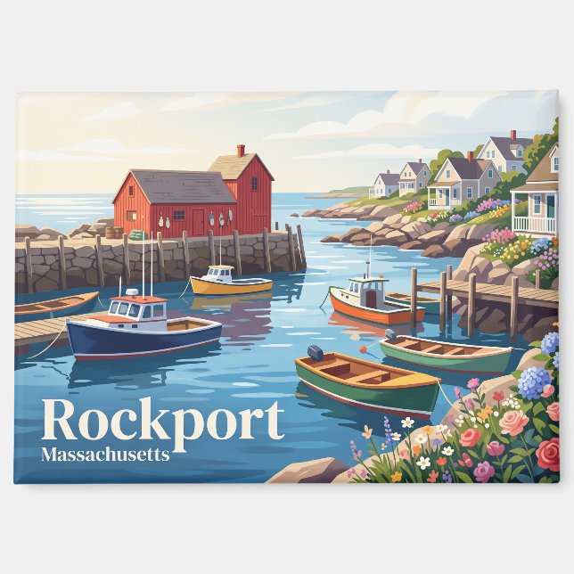 Rockport, Massachusetts, USA Magnet (Vorderseite)