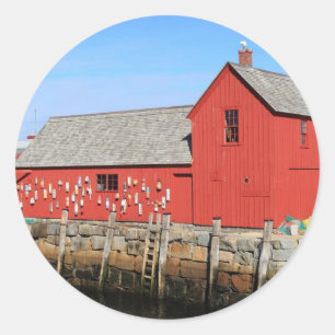 Rockport Motif Nummer 1 (2) Runder Aufkleber