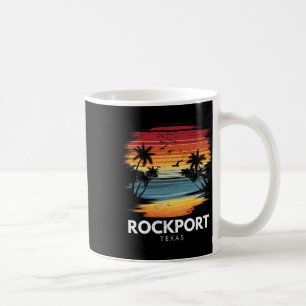 Rockport Strand Texas Surfbrett Surfen Vintage  Kaffeetasse