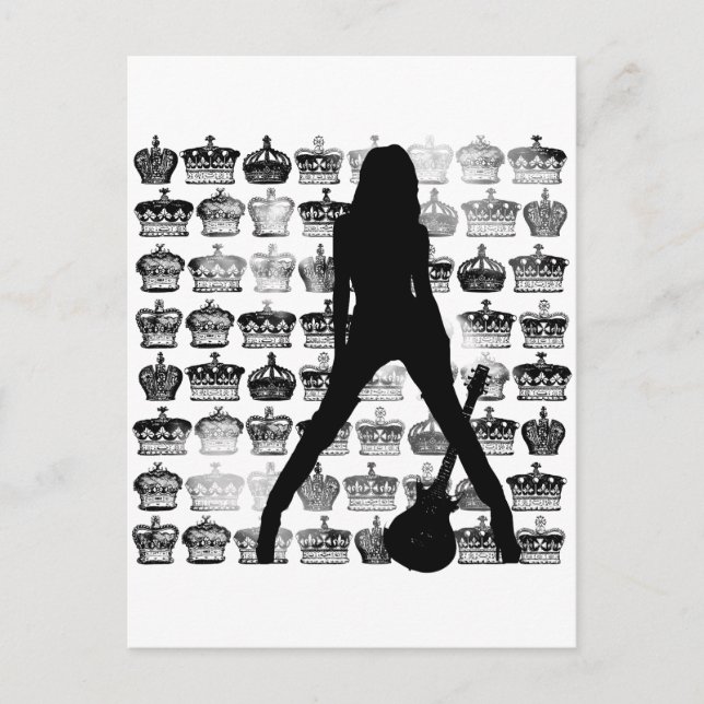 ROCKPRINZESS POSTKARTE (Vorderseite)