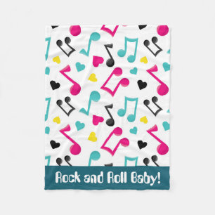 RockrollenBabyspaß-Deckenmusik Fleecedecke