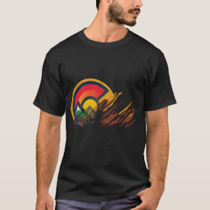 Rocks Amphitheater Colorado State Flag T-Shirt