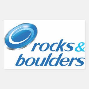 Rocks & Boulders (Parody) Rechteckiger Aufkleber