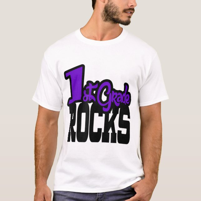 ROCKS Lila School Teacher Geschenk T - Shirt (Vorderseite)