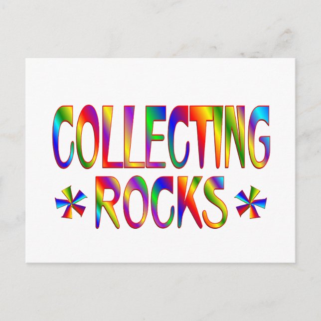 Rocks sammeln postkarte (Vorderseite)