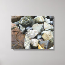 Rocks Stretched 20"x16" Canvas Print