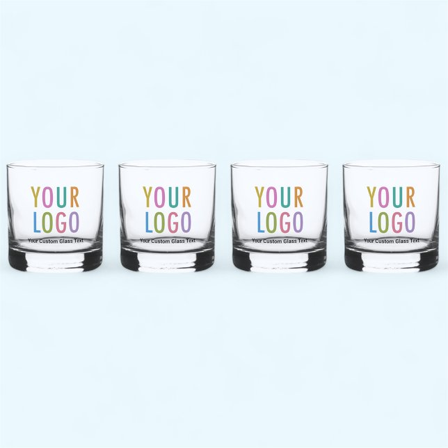 Rocks Whiskey Lowball Brillen Set mit 4 benutzerde Whiskyglas (MISOOK 12 oz Rocks Glass Set of 4 with Logo)