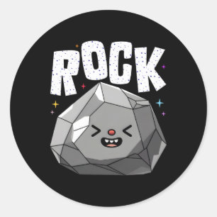Rockscheren Papier Halloween Kostümgruppe Familien Runder Aufkleber