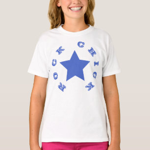 ROCKSCHICK  Navy Blue Star Girls T - Shirt