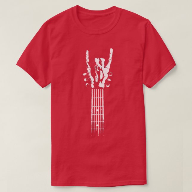 Rockskelettgitarre T-Shirt (Design vorne)