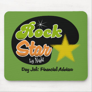Rockstar bis zum Nacht - Tagesjob-Finanzberater Mousepad