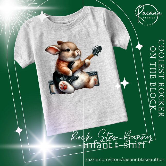 Rockstar Bunny Säugling T - Shirt (Von Creator hochgeladen)