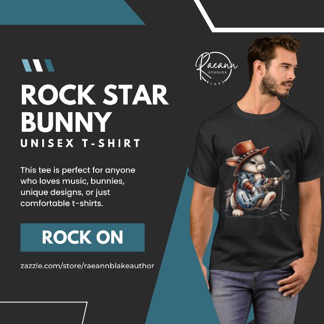 Rockstar Bunny Unisex T - Shirt (Von Creator hochgeladen)