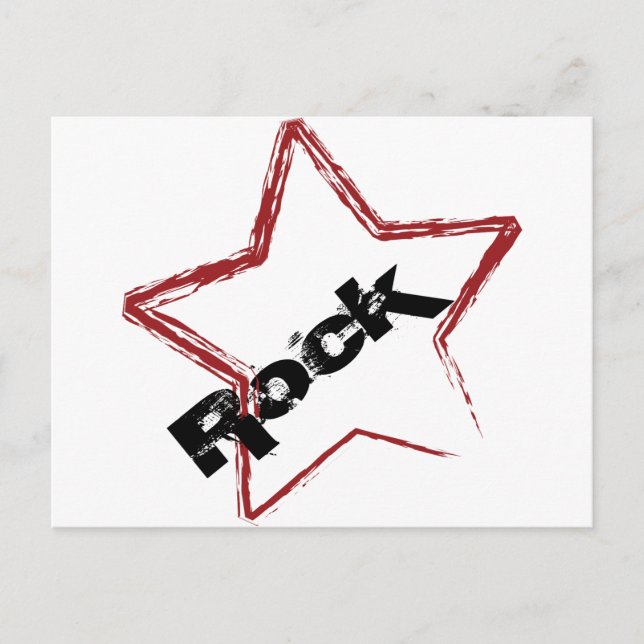 Rockstar Design Postkarte (Vorderseite)