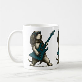 Rockstar Dog Mug –Funny Guitar Player Gift for Dog Kaffeetasse