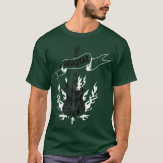 Rockstar Fire Guitar01 T-Shirt