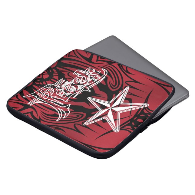 Rockstar Funktelegrafie-Neopren-Laptop-Hülsen Laptopschutzhülle (Vorne Oben)