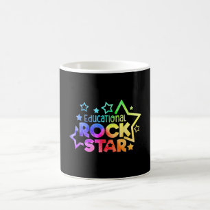 ROCKSTAR Funny Teacher Zitat zurück Kaffeetasse