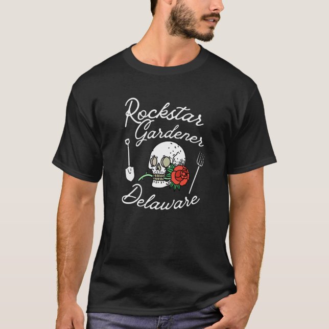 Rockstar-Gärtner Delaware De Rebellious Gärtner T-Shirt (Vorderseite)