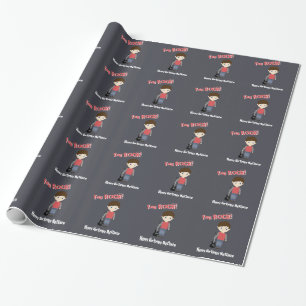 Rockstar-Geburtstagsjunge Geschenkpapier