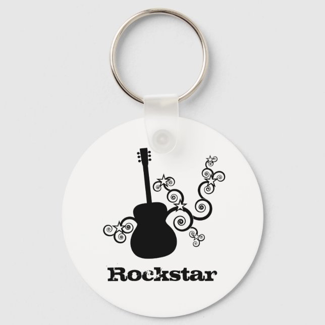 Rockstar Guitar Schlüsselanhänger (Vorderseite)