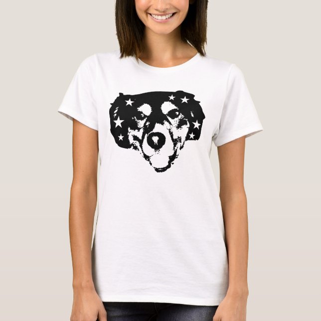 rockstar Hund T-Shirt (Vorderseite)