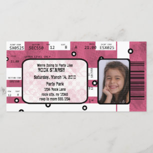 Rockstar-Karten-Einladung oder danken Ihnen zu Dankeskarte