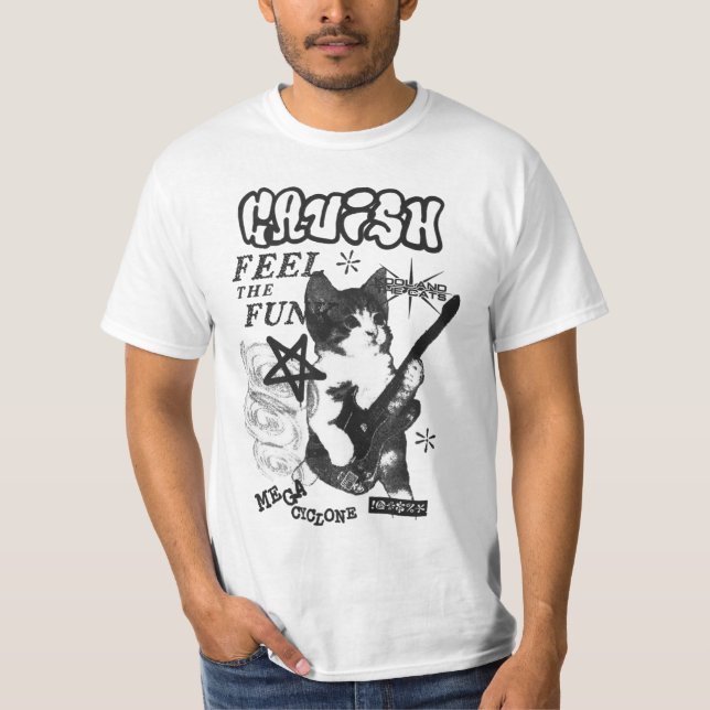 Rockstar-Kätzchen-Shirt T-Shirt (Vorderseite)