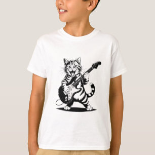 Rockstar-Katze-Gitarren-Solo – Lustiges Musikliebh T-Shirt